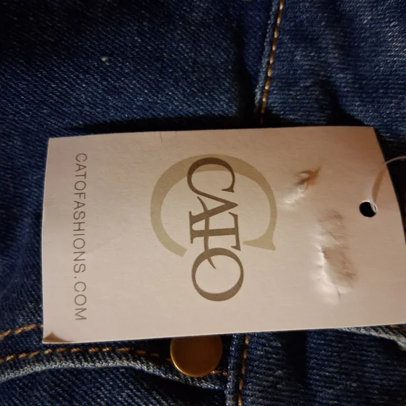 Cato Tribal Aztec Fringe Denim Skirt.  Size 16 NWT - Picture 10 of 16